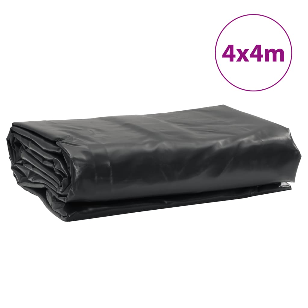 Anthracite tarpaulin 4x4 m 650 g/m²