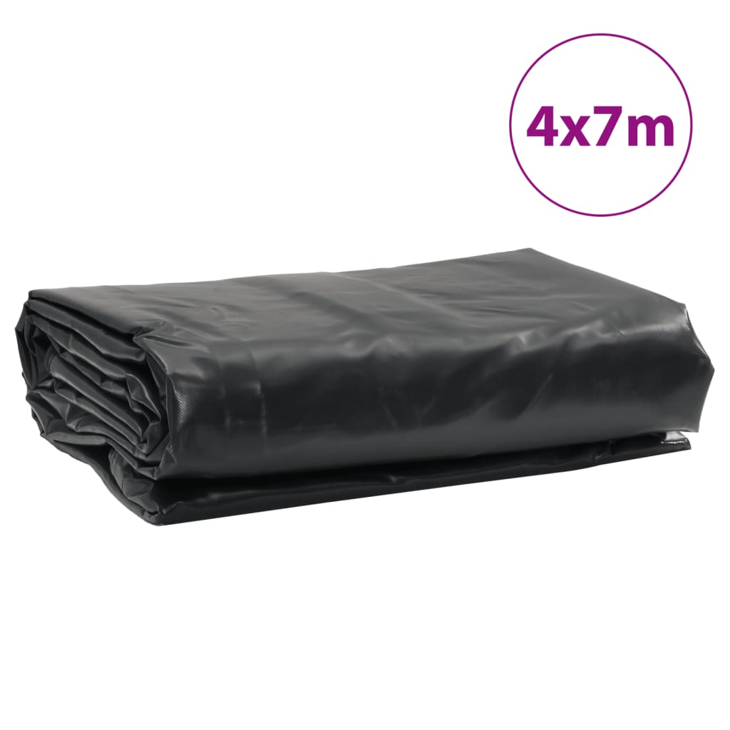 Bâche anthracite 4x7 m 650 g/m²