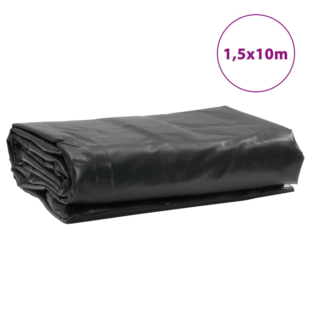 Bâche anthracite 1,5x10 m 650 g/m²