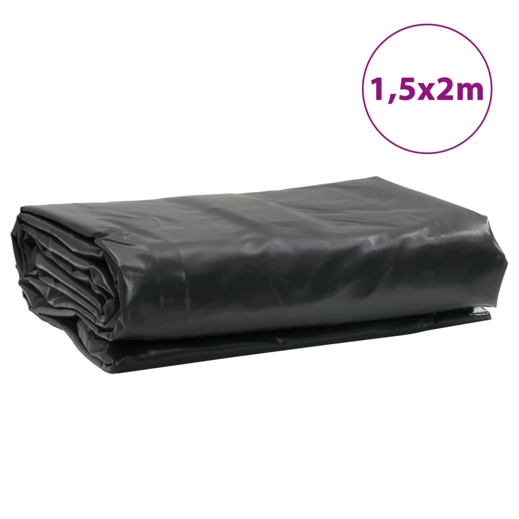 Bâche anthracite 1,5x2 m 650 g/m²