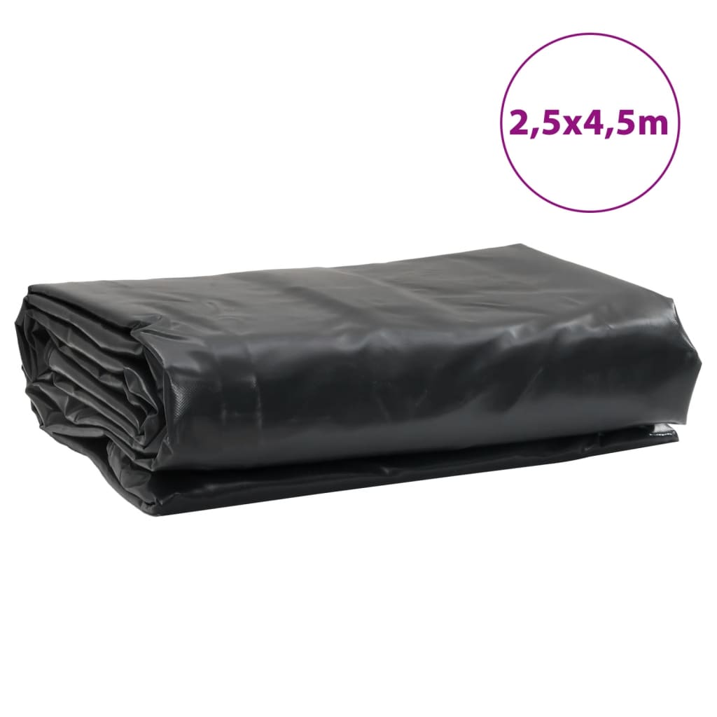 Anthracite tarpaulin 2.5x4.5 m 650 g/m²