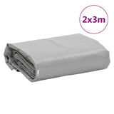 Grey tarpaulin 2x3 m 650 g/m²