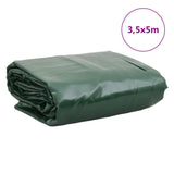 Green tarpaulin 3.5x5 m 650 g/m²