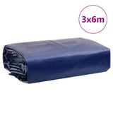 Blue tarpaulin 3x6 m 650 g/m²