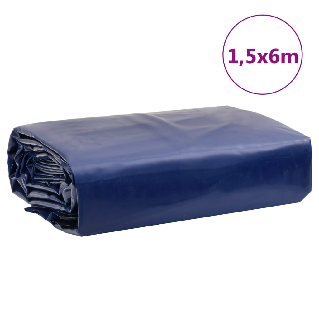 Bâche bleu 1,5x6 m 650 g/m²