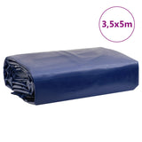 Blue tarpaulin 3.5x5 m 650 g/m²