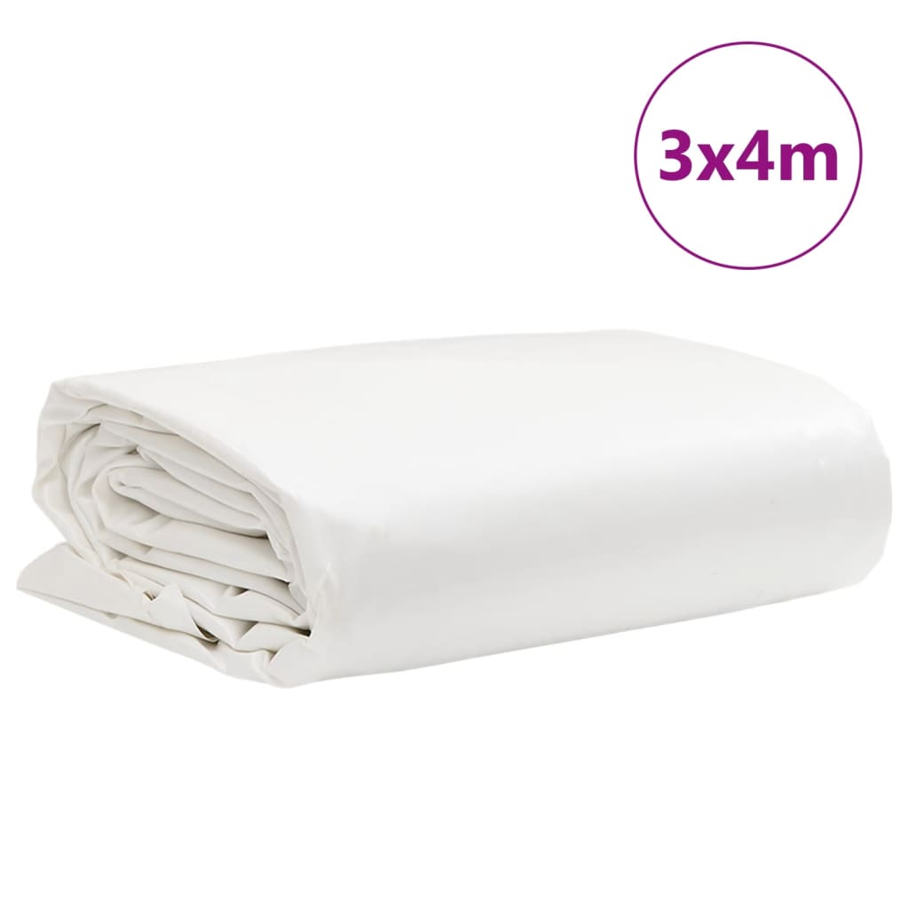 Bâche blanc 3x4 m 650 g/m²