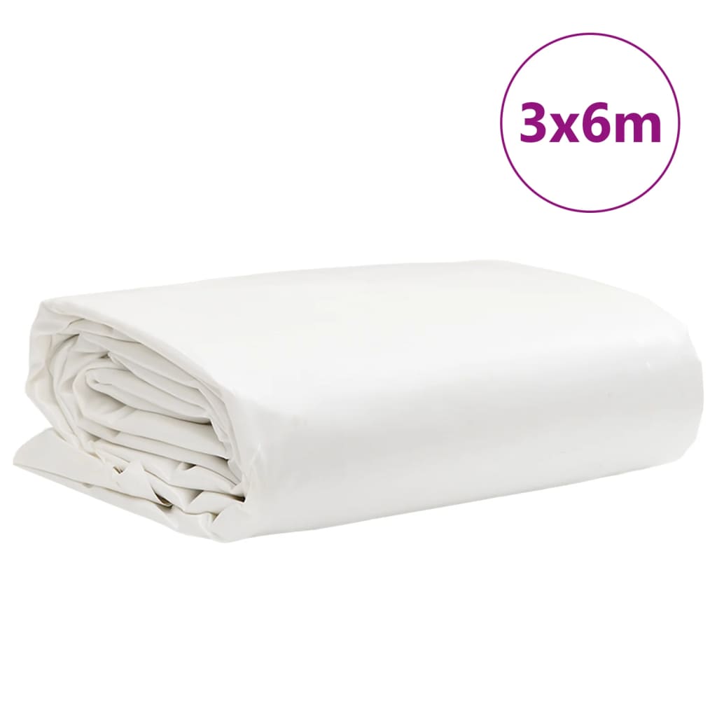 Bâche blanc 3x6 m 650 g/m²