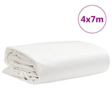 White tarpaulin 4x7 m 650 g/m²