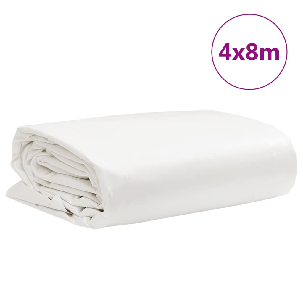 Bâche blanc 4x8 m 650 g/m²