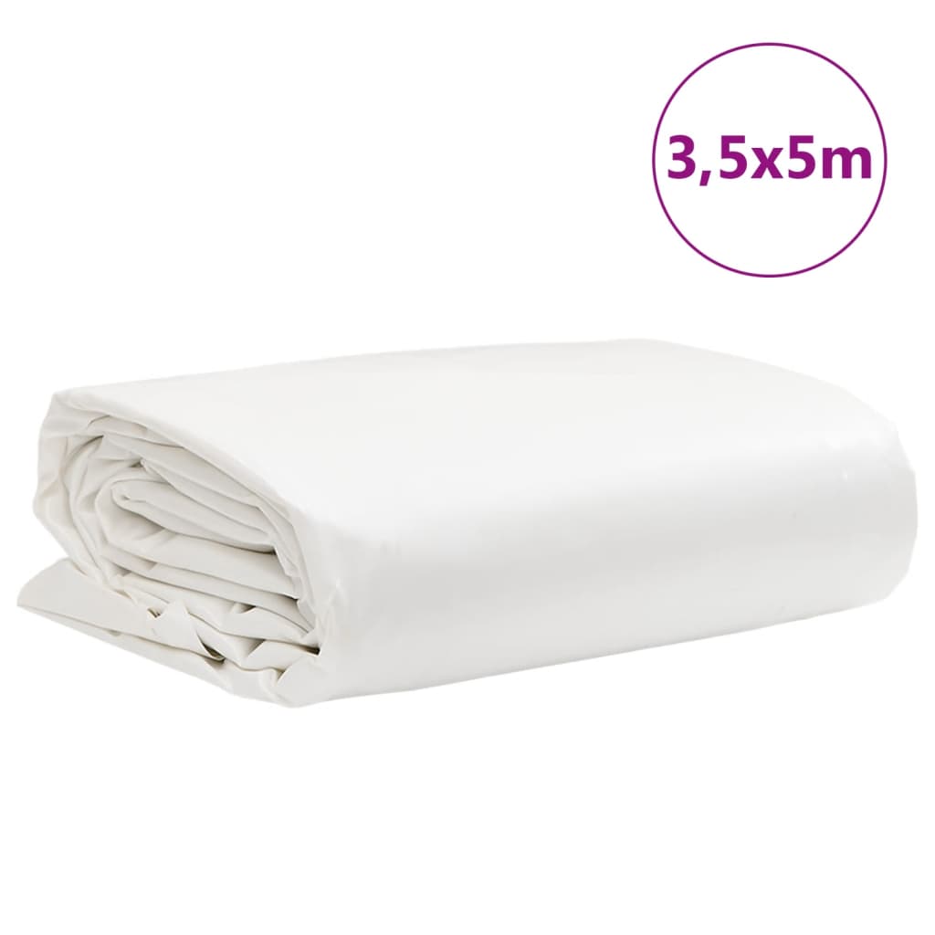 Bâche blanc 3,5x5 m 650 g/m²