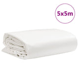 White tarpaulin 5x5 m 650 g/m²