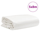 White tarpaulin 5x8 m 650 g/m²