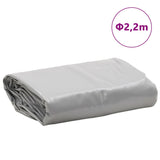 Grey tarpaulin Ø 2.2 m 650 g/m²