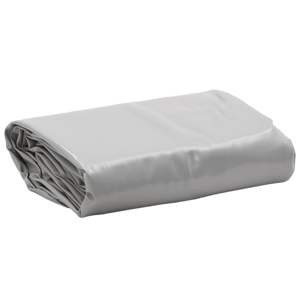 Grey tarpaulin Ø 2.4 m 650 g/m²