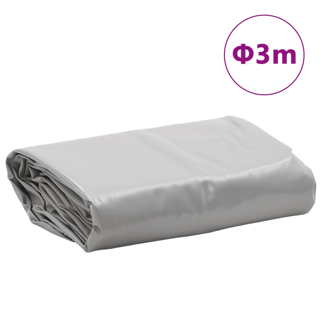 Bâche gris Ø 3 m 650 g/m²