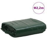 Green tarpaulin Ø 2.2 m 650 g/m²