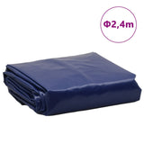 Bâche bleu Ø 2,4 m 650 g/m²