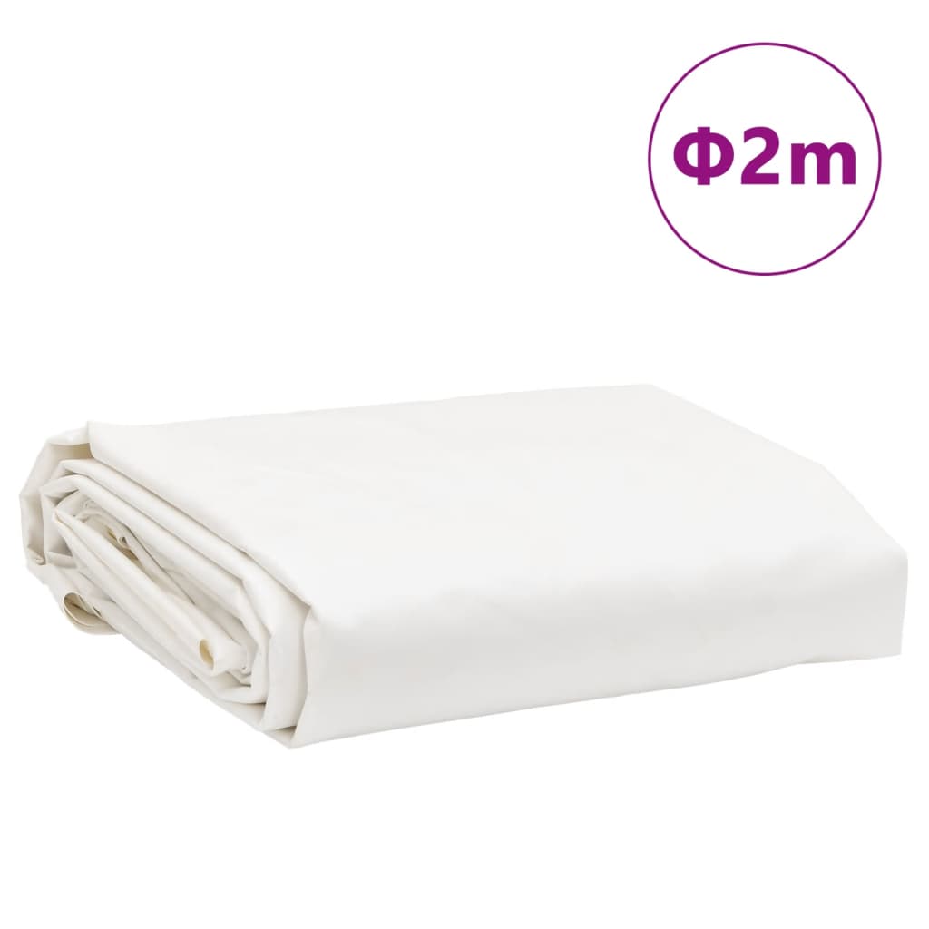 Bâche blanc Ø 2 m 650 g/m²