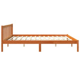 Cadre de lit sans matelas cire marron 180x200cm bois pin massif