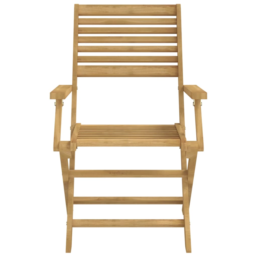 Chaises pliables de jardin lot de 6 bois massif d'acacia