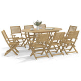 Chaises pliables de jardin lot de 6 bois massif d'acacia