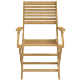 Chaises pliables de jardin lot de 8 bois massif d'acacia