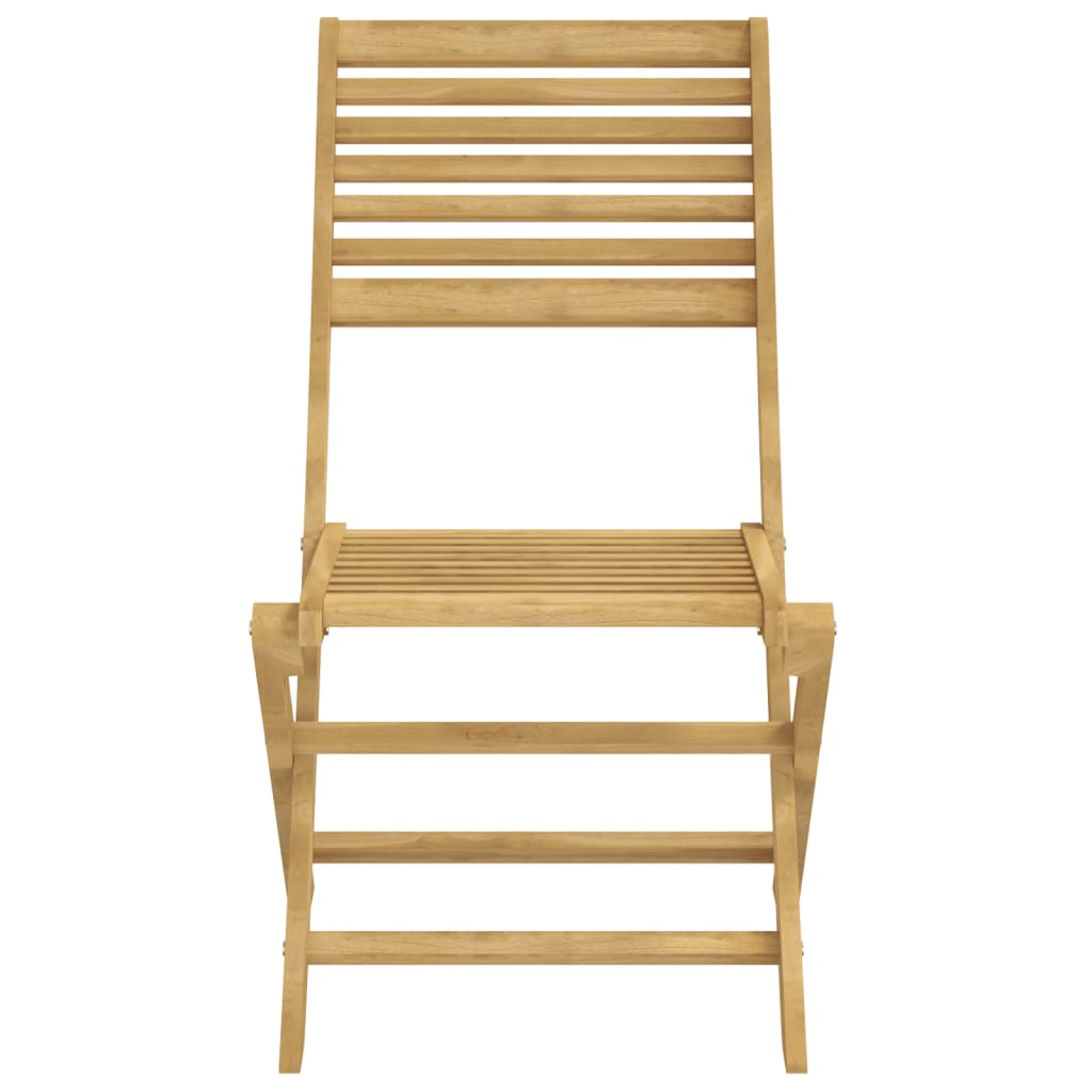 Chaises pliables de jardin lot de 6 bois massif d'acacia