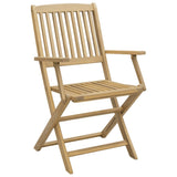 Chaises de jardin pliantes lot de 6 54,5x58x90 cm bois d'acacia