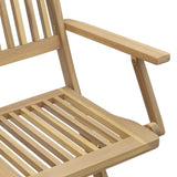 Chaises de jardin pliantes lot de 6 54,5x58x90 cm bois d'acacia