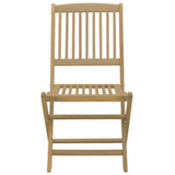 Chaises de jardin pliantes lot de 6 48,5x57x90 cm bois d'acacia