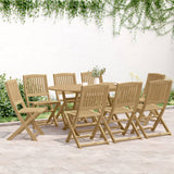 Chaises de jardin pliantes lot de 8 48,5x57x90 cm bois d'acacia