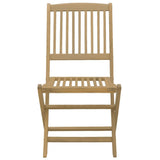 Chaises de jardin pliantes lot de 8 48,5x57x90 cm bois d'acacia