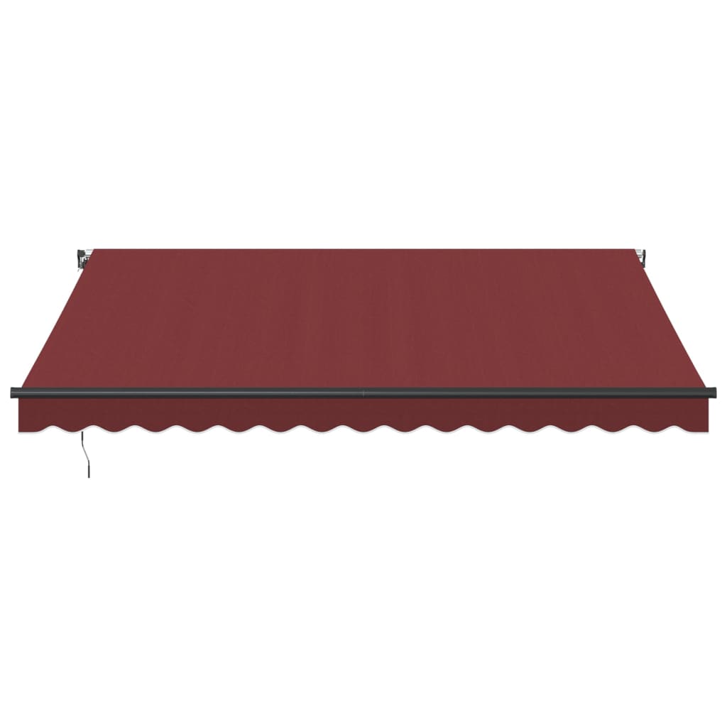 Manual retractable awning burgundy 400x350 cm