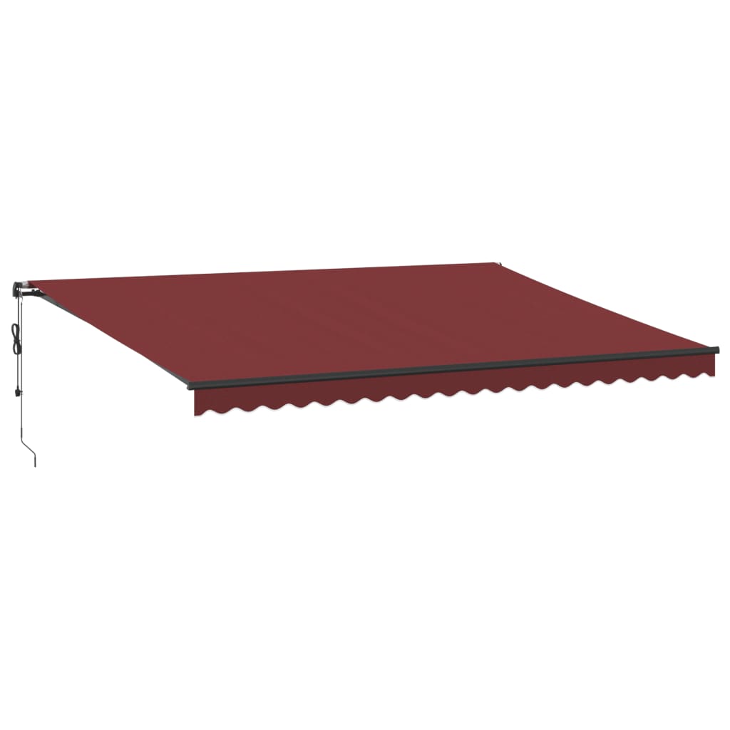 Automatic retractable awning burgundy 500x350 cm