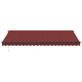 Automatic retractable awning burgundy 500x350 cm