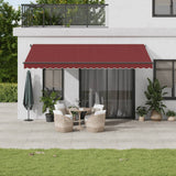 Automatic retractable awning burgundy 500x350 cm