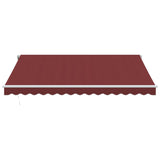 Automatic retractable awning burgundy 400x300 cm