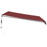 Automatic retractable awning burgundy 400x300 cm