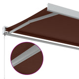 Manual retractable awning burgundy 450x300 cm