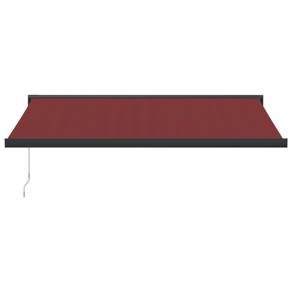 Manual retractable awning burgundy 450x300 cm