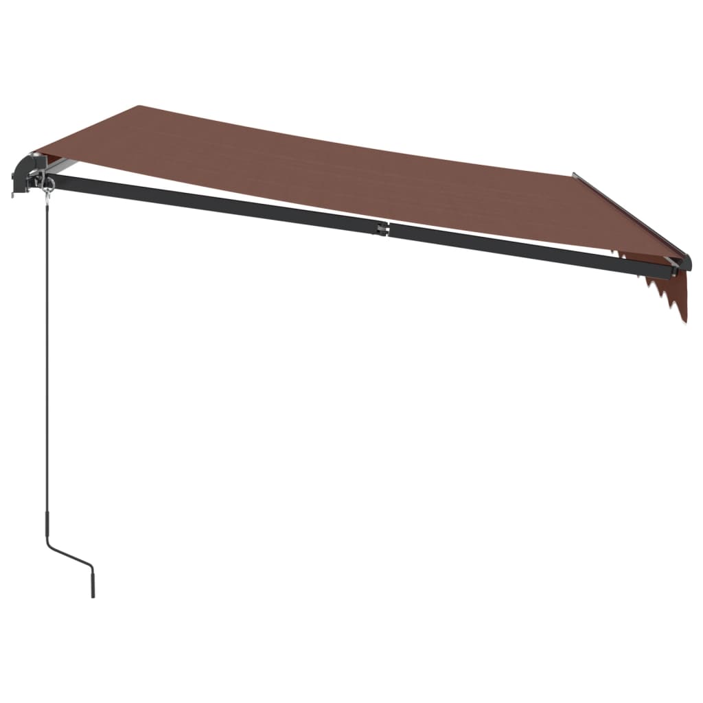 Einziehbare manuelle Markise mit brauner LED 300x250 cm