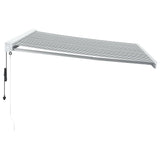 Auvent rétractable anthracite et blanc 4x3 m tissu et aluminium