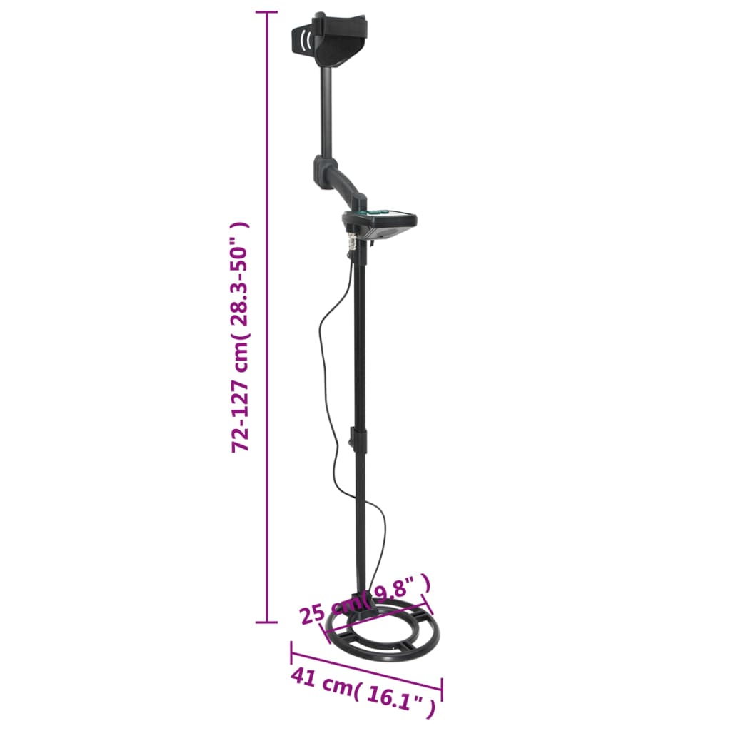 Metalldetektor 24 cm Tiefensuche LCD-Bildschirm