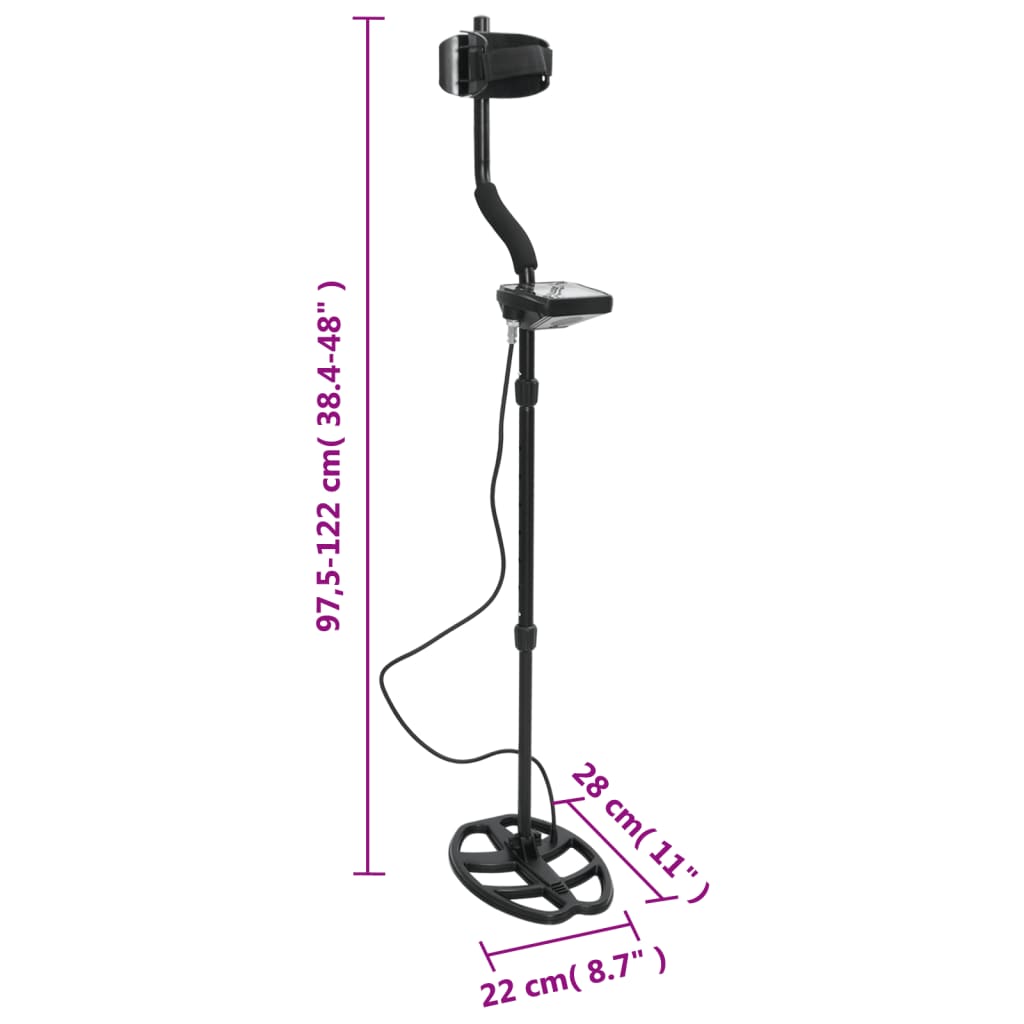 Metalldetektor 20 cm Tiefensuche LCD-Bildschirm