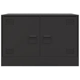 Meuble TV noir 67x39x44 cm acier