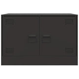 Meubles TV 2 pcs noir 67x39x44 cm acier