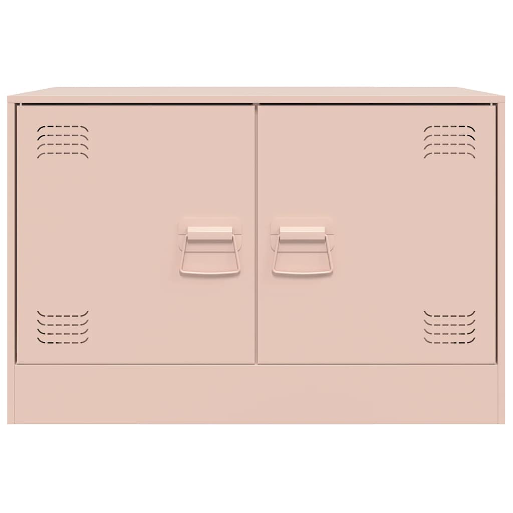 Meubles TV 2 pcs rose 67x39x44 cm acier