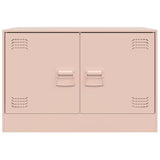 Meubles TV 2 pcs rose 67x39x44 cm acier