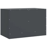 Meuble TV anthracite 67x39x44 cm acier